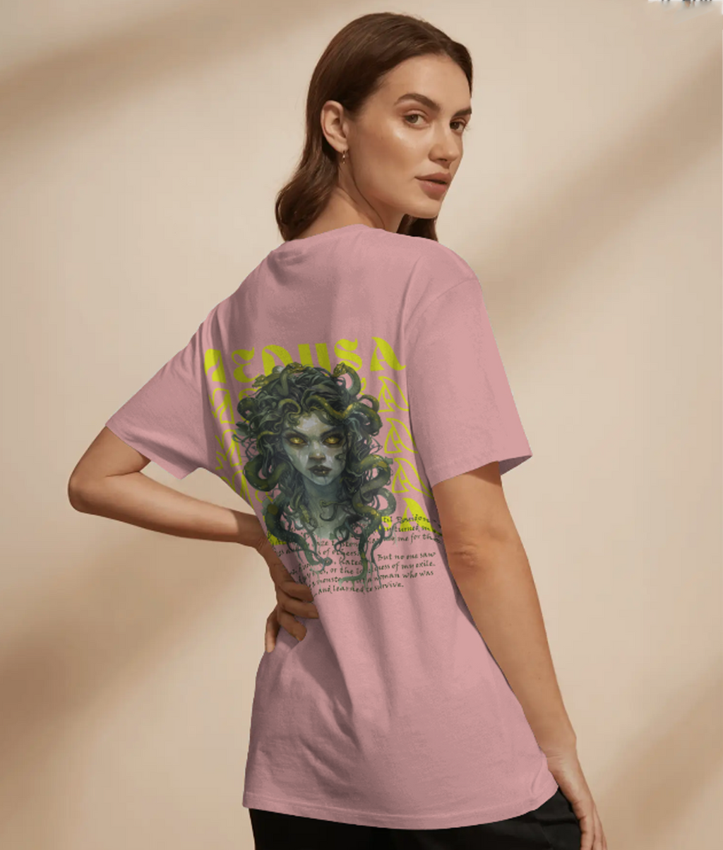 "Medusa" theme over sized t shirt