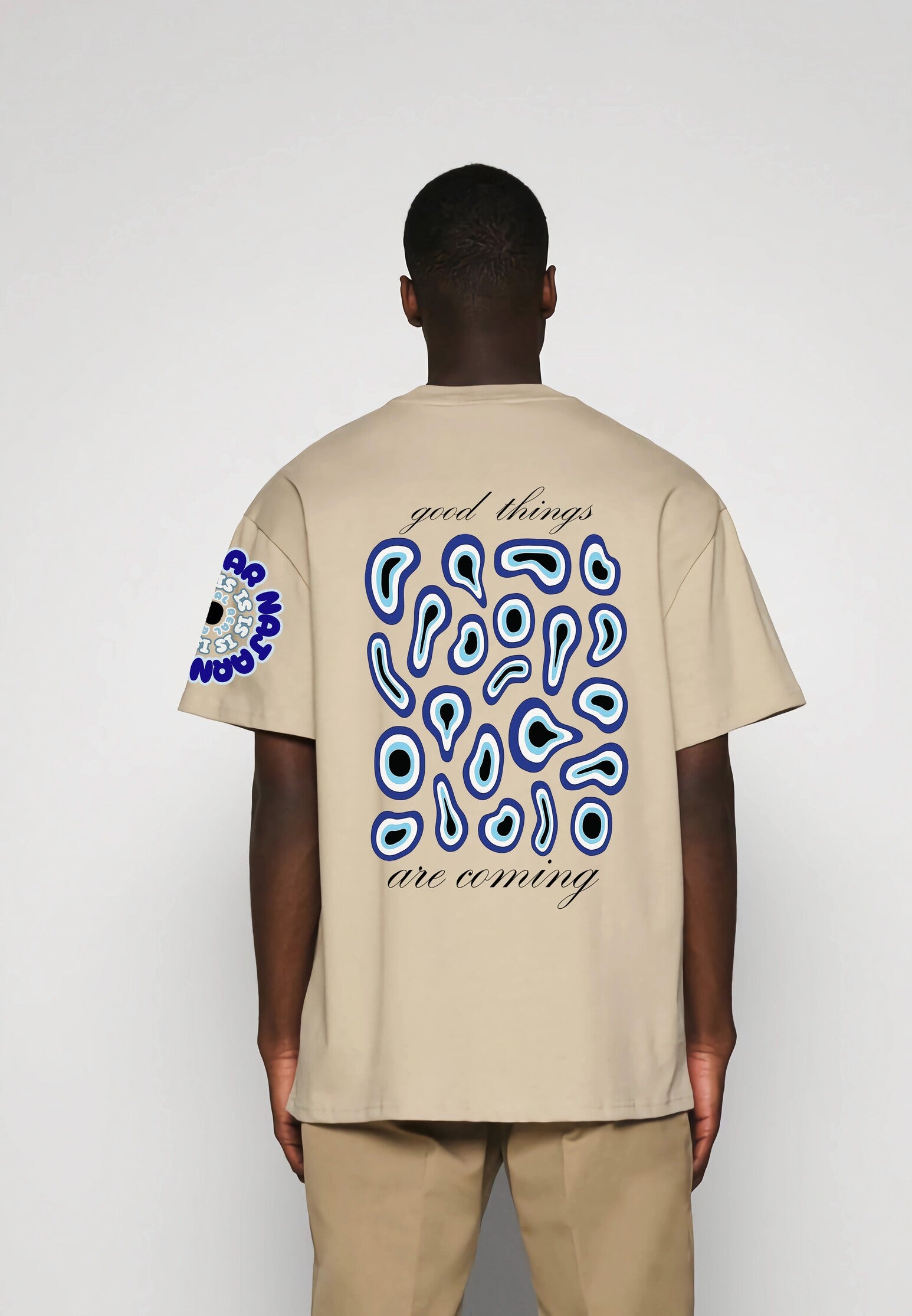 "Evil Eye" theme oversized t shirt