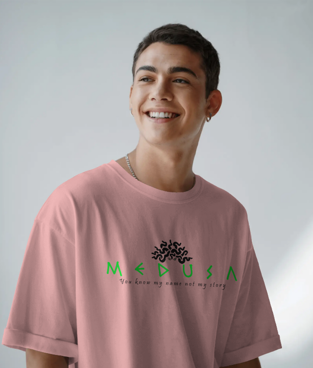 "Medusa" theme over sized t shirt
