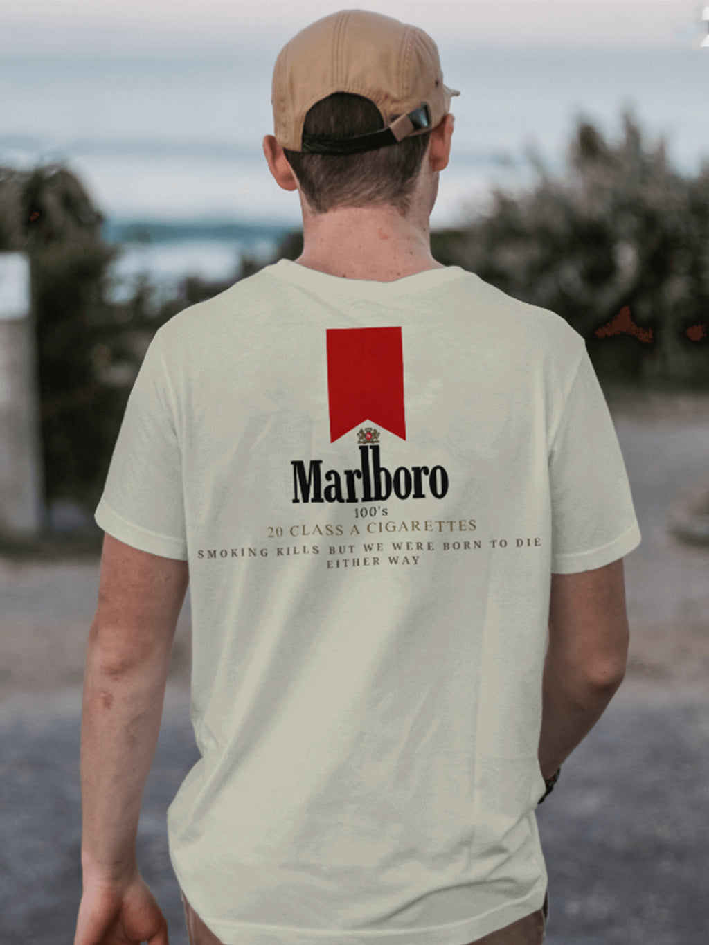 "Smoking Daddy" theme oversized t shirt
