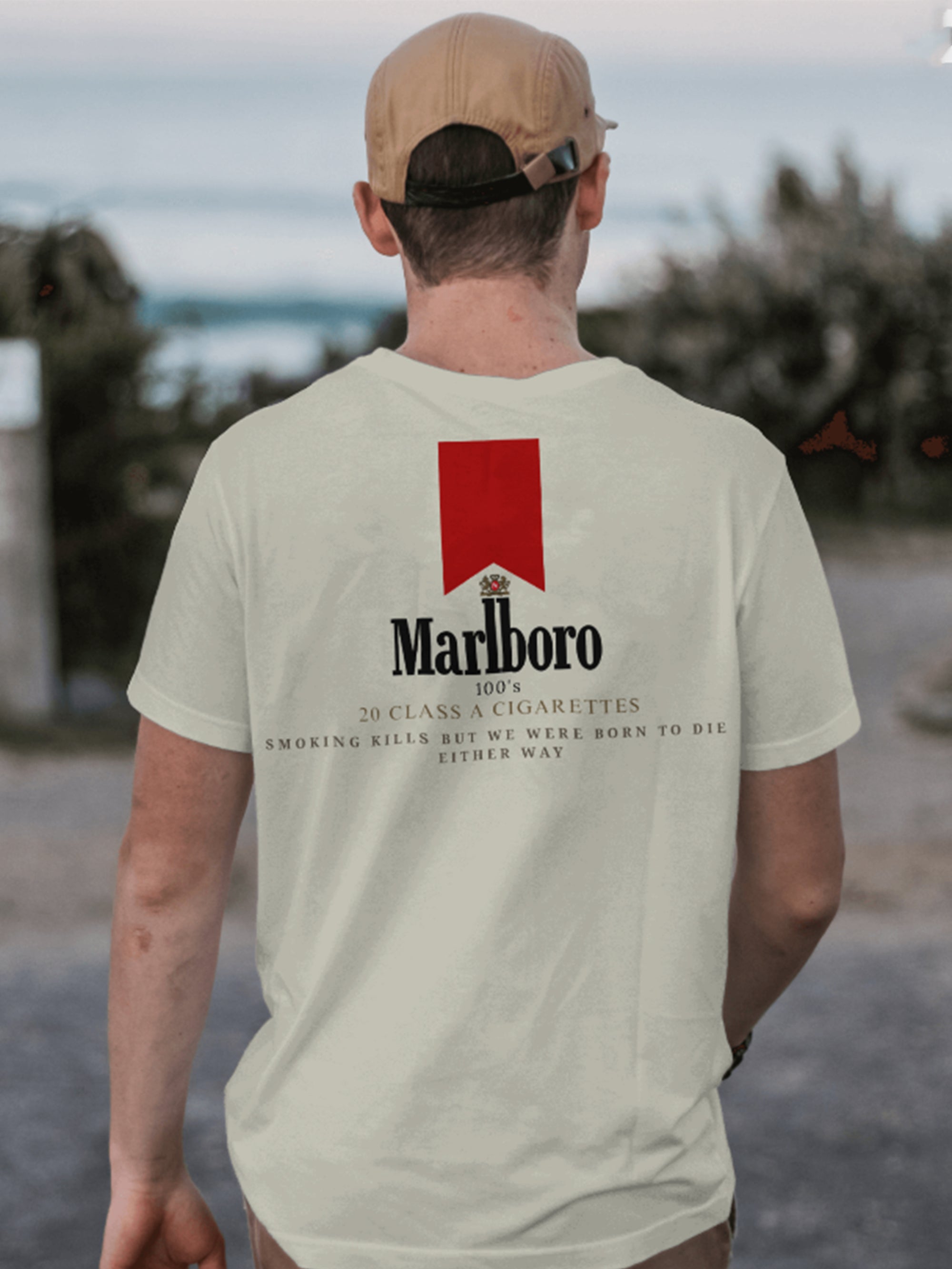 "Smoking Daddy" theme oversized t shirt