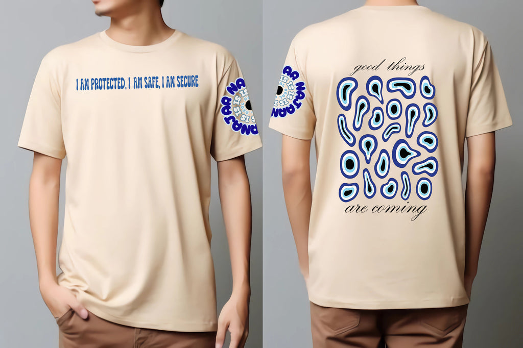 "Evil Eye" theme oversized t shirt