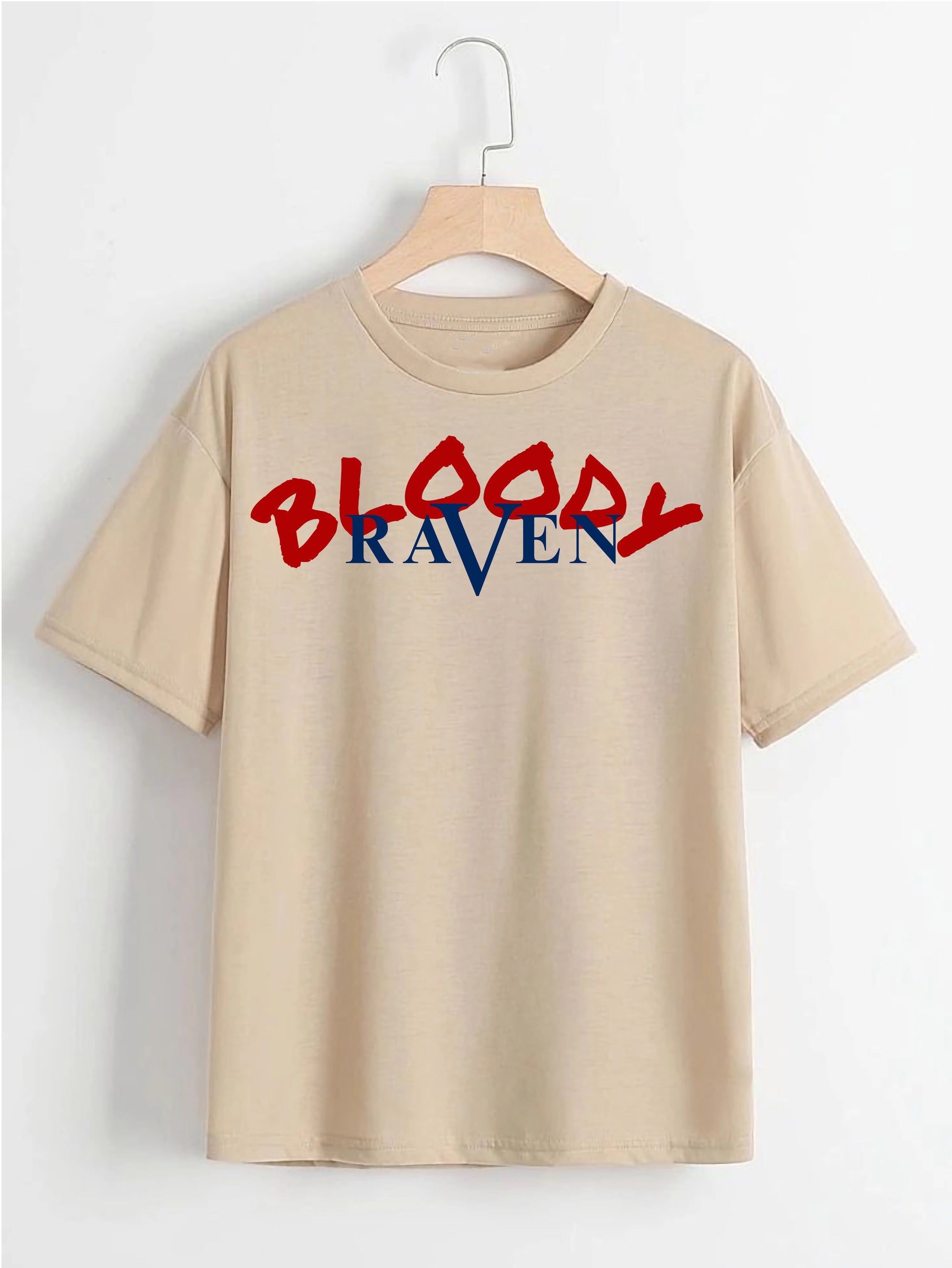 "Bloody Raven" theme oversized t shirt