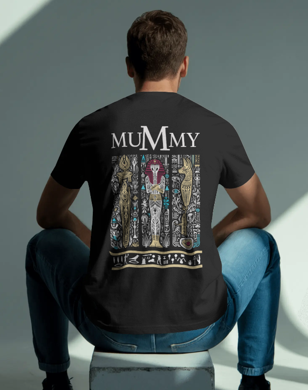 "The Mummy" theme oversized t shirt